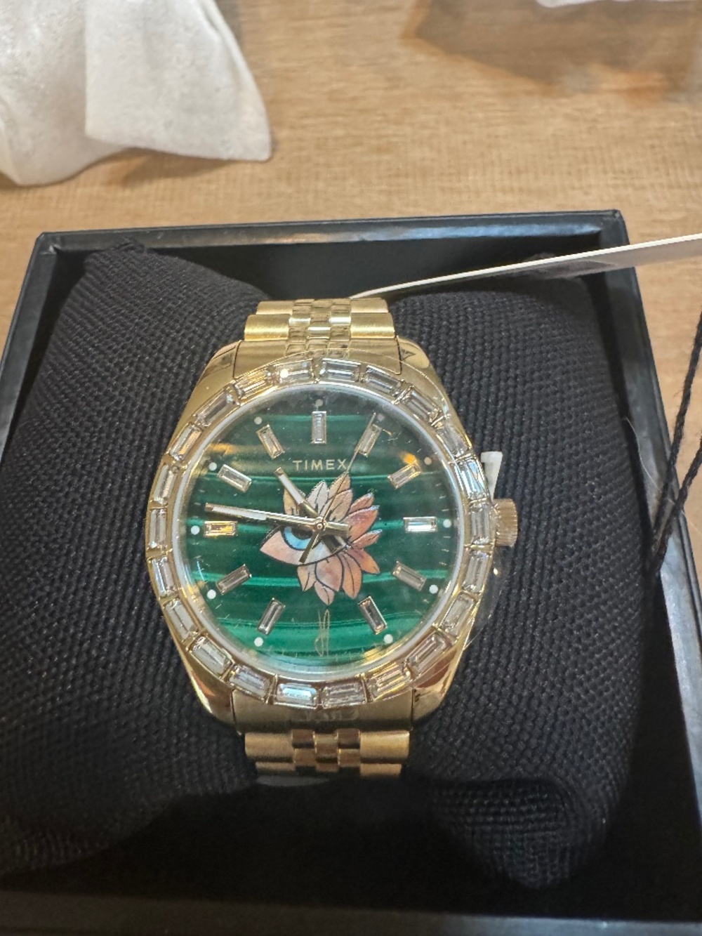 NWT - TIMEX X Jacquie Aiche Malachite Flower Tribe Eye Watch 36MM